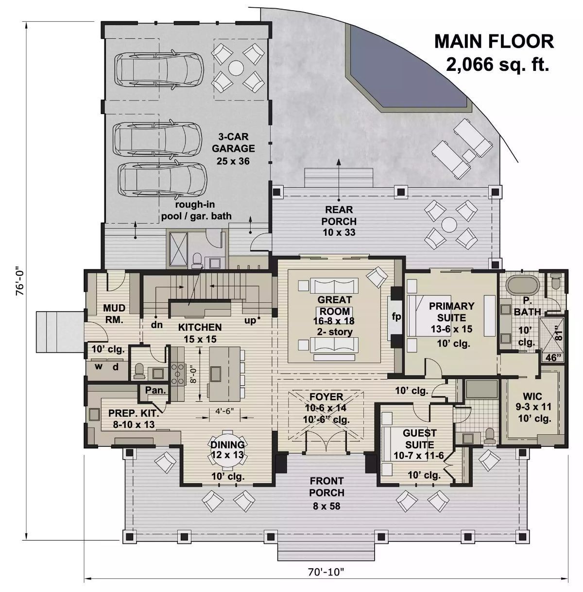 Builder reviewing custom home plans with homeowners during a summer meeting