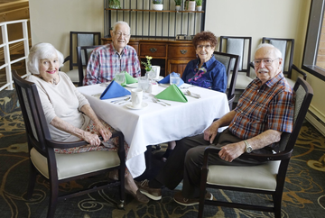Seniors Chatting — Independent Living Services in  Saint Charles, MO
