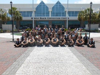 2014 Competition Teams — Group Posing in Front of Myrtle Beach Convention Center in Indianapolis, IN