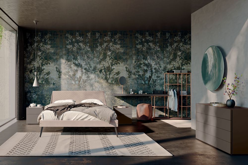 camera da letto dallo stile contemporaneo