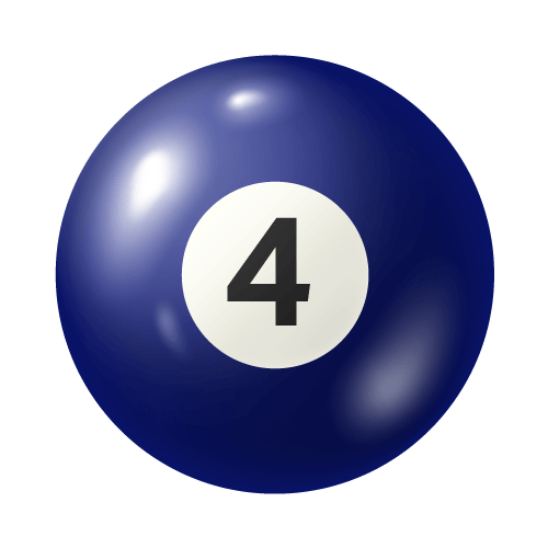 Image of a billiard four ball used as category indicator