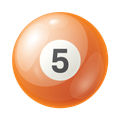1 ball used as an indicator for Billiard Room | Vector Image