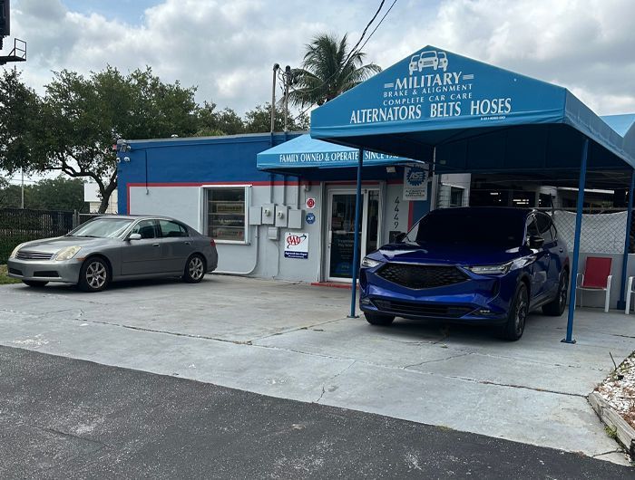 Ouside our shop | Military Brake & Alignment Services Inc.