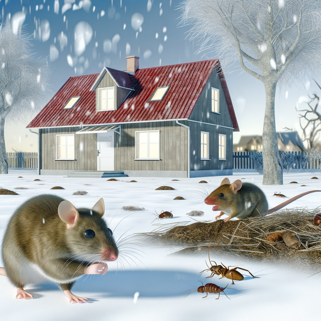 rongeurs devant une maison