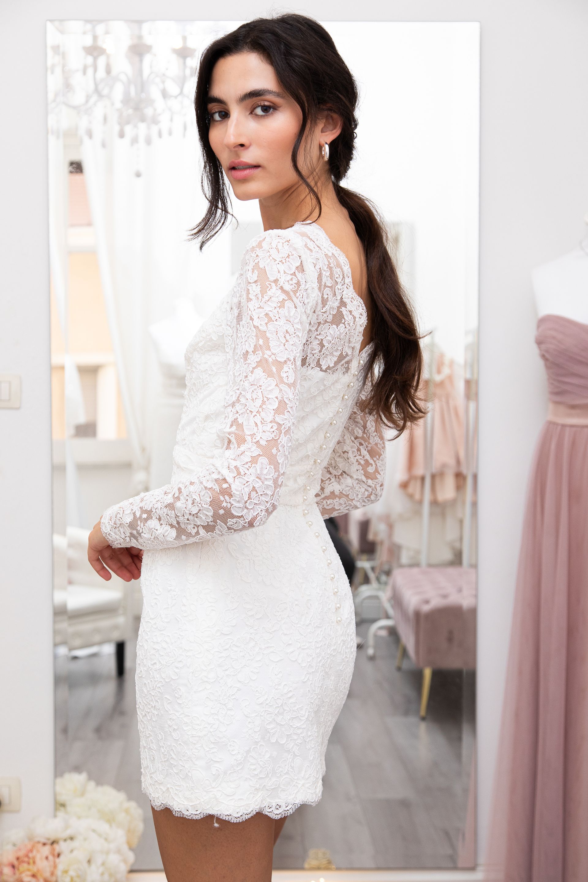 Bridal mini dress