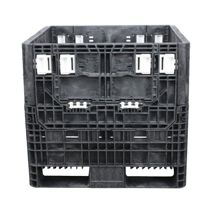 Ropak 30 x 32 x 30 Plastic Bulk Container - front view