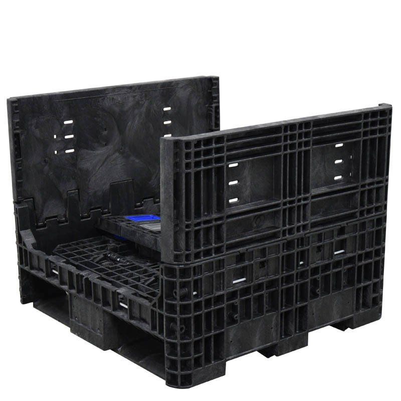 32 x 30 x 25 Collapsible bulk container with 2 sidewalls down