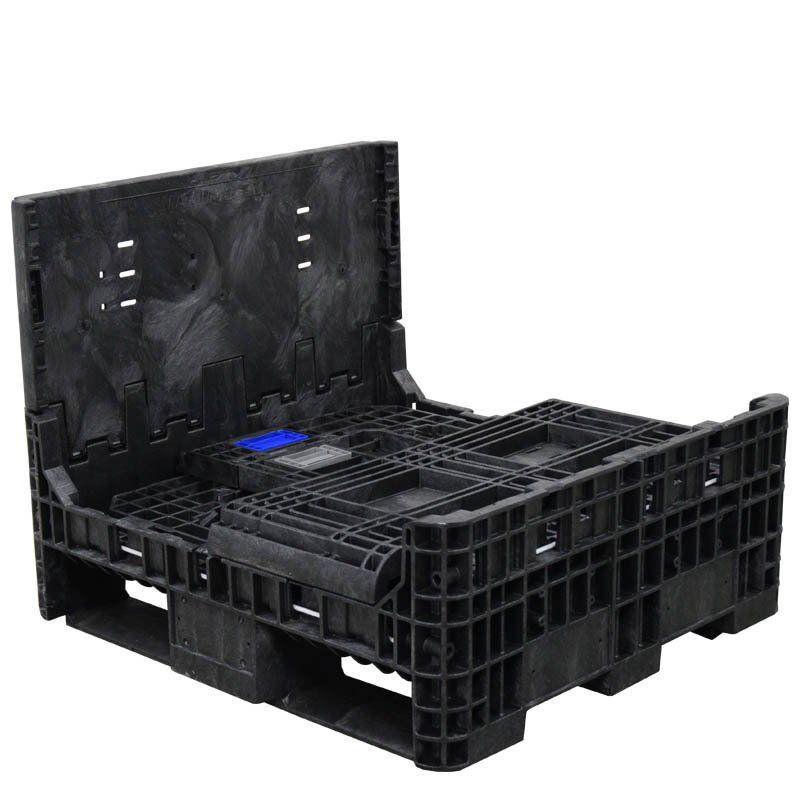 32 x 30 x 25 Collapsible bulk container with 3 sidewalls down