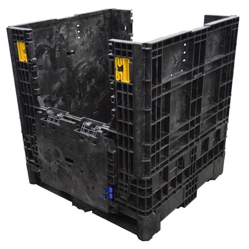 30 x 32 x 34 Collapsible bulk container with two drop doors down