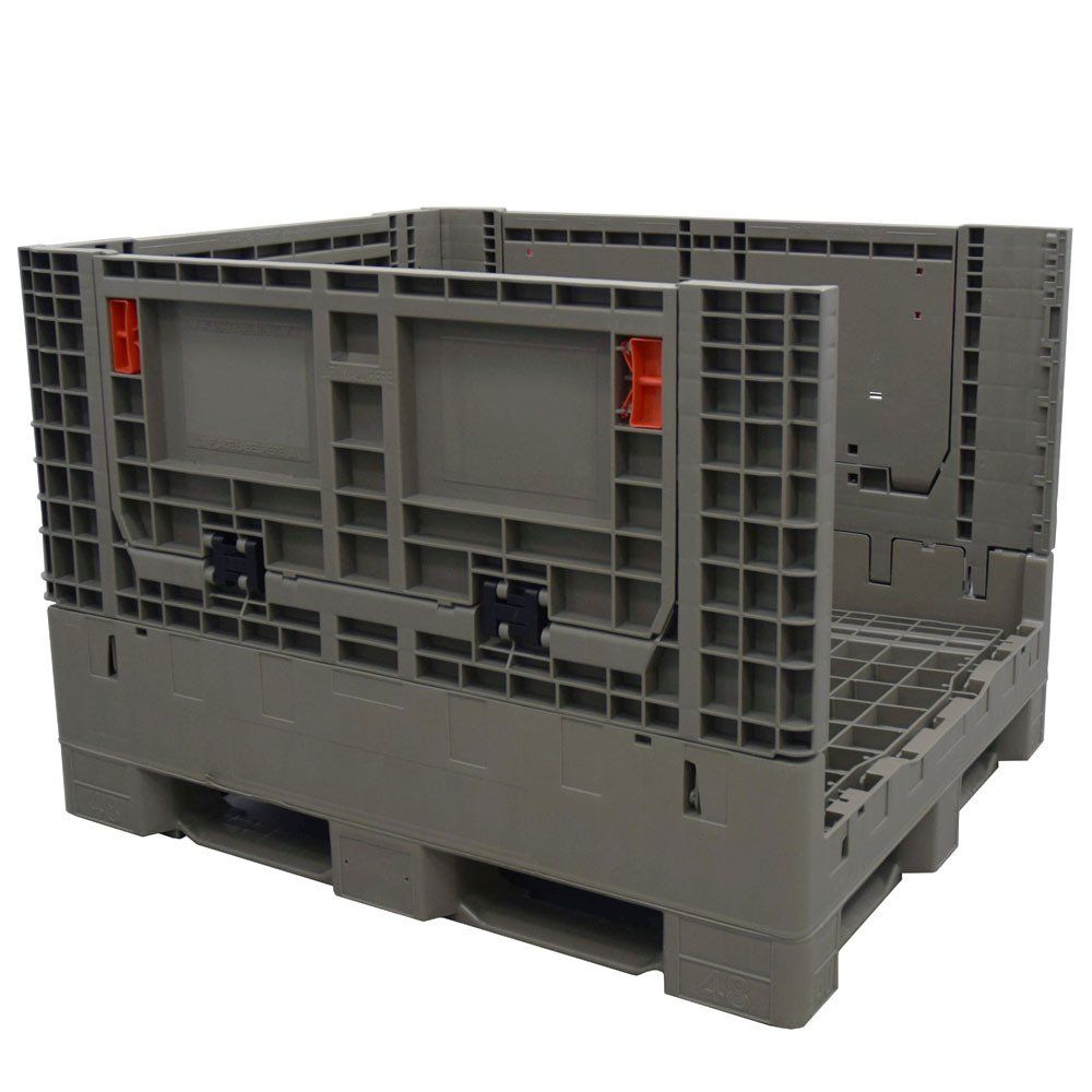 Pared lateral baja, contenedores bulk para uso general de 40 x 48 x 34