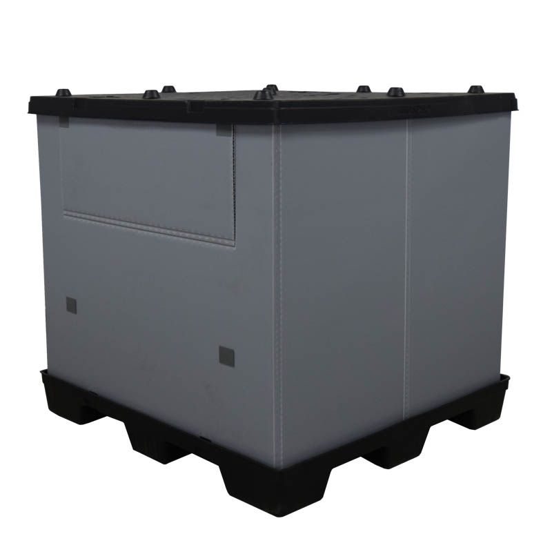 45 x 48 x 45 Plastic Pallet Pack Container with Access Door