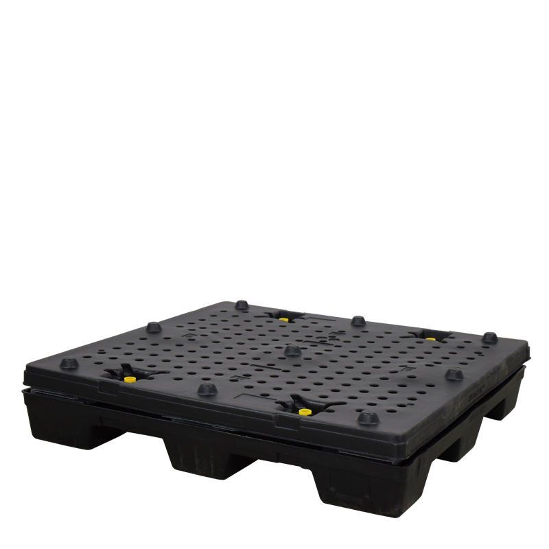 45 x 48 x 45 Plastic Pallet Pack Container with Access Door