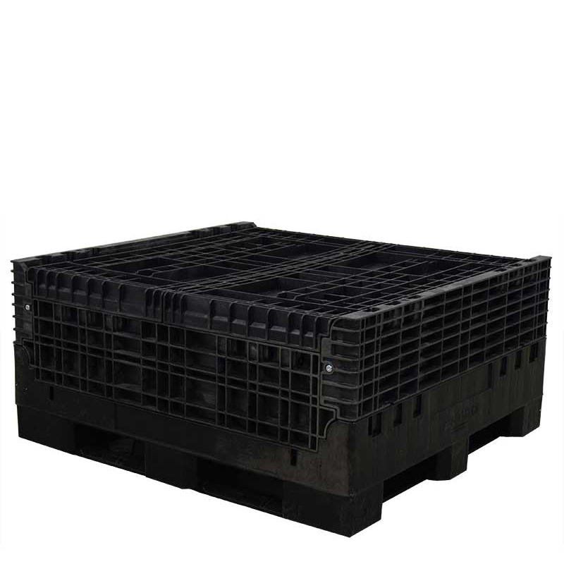 45 x 48 x 44 Extra-Duty Collapsible Bulk Container collapsed