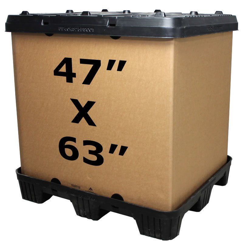 Contenedor de caja-palet de 47 x 63 Uni-Pak