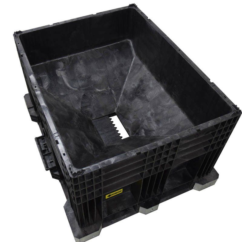 57 x 45 x 32 CenterFlow Bulk Container Base with Cover inside view