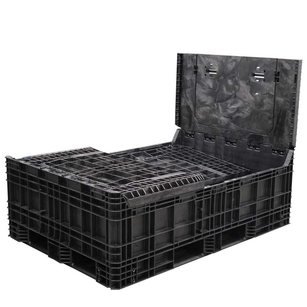 65 x 48 x 50 Collapsible Bulk Container three walls down