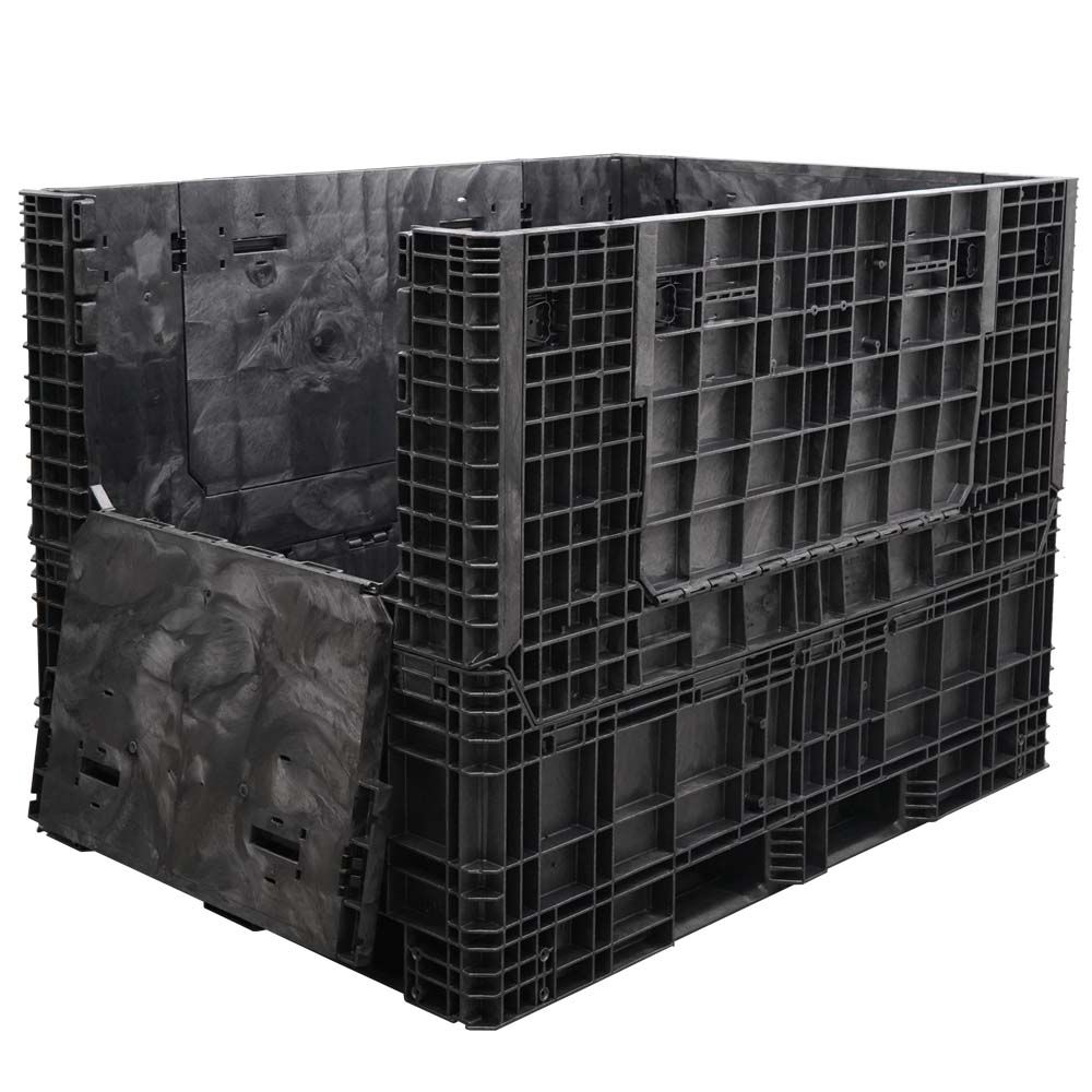 65 x 48 x 50 Collapsible Bulk Container with one drop door down