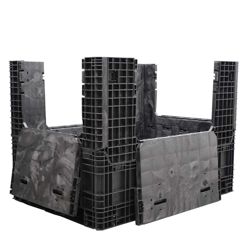 All four drop doors down 70 x 48 x 50 Collapsible Bulk Container