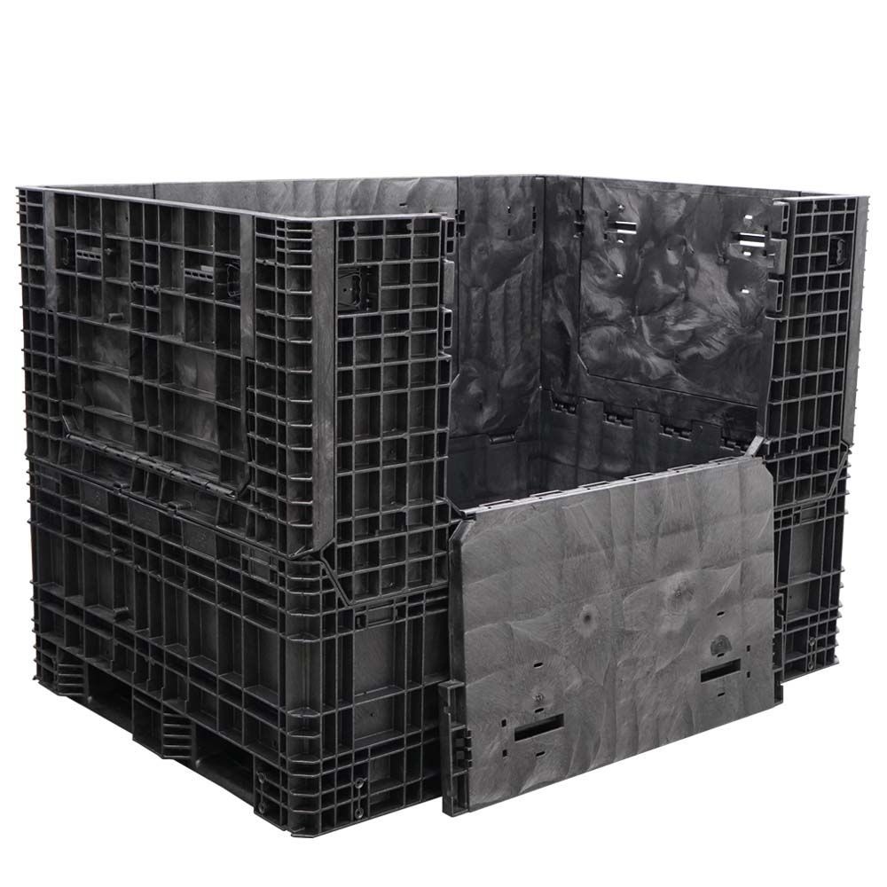 65 x 48 x 50 Collapsible Bulk Container one drop door down 65 side
