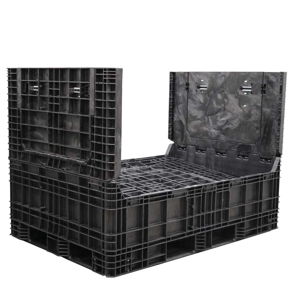 65 x 48 x 50 Collapsible Bulk Container two side walls down