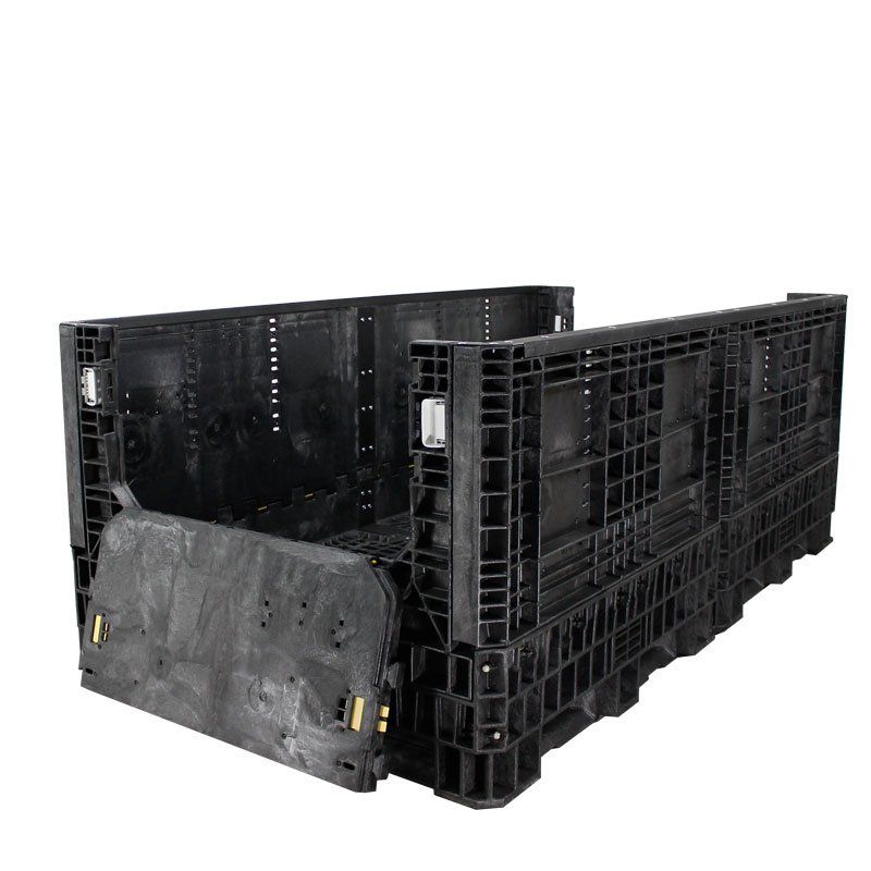 90 x 48 x 34 Collapsible Bulk Container with drop doors down