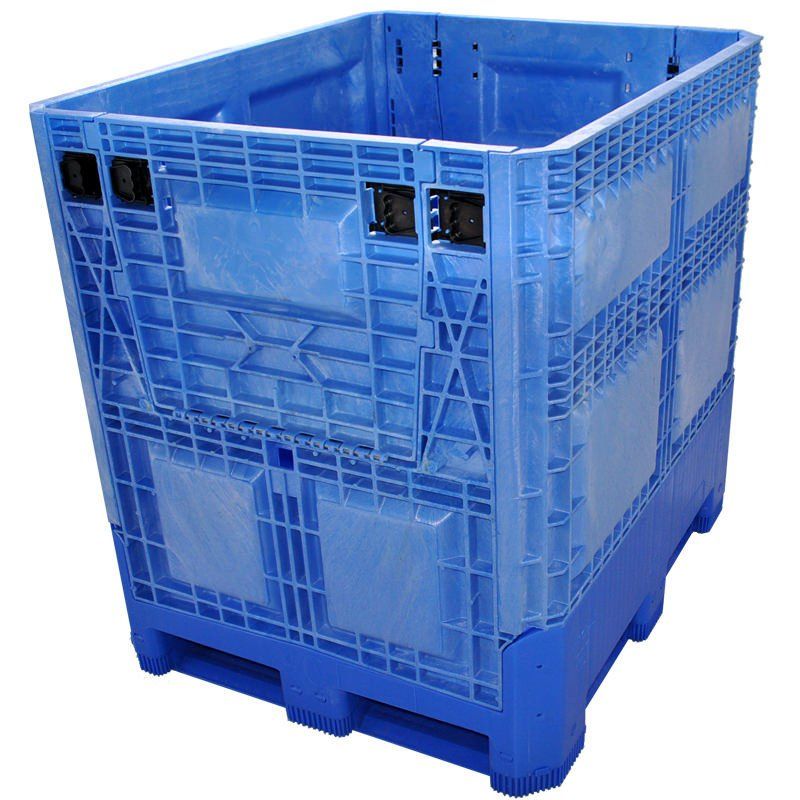 El contenedor bulk plegable, apto para alimentos, de 40 x 48 x 46