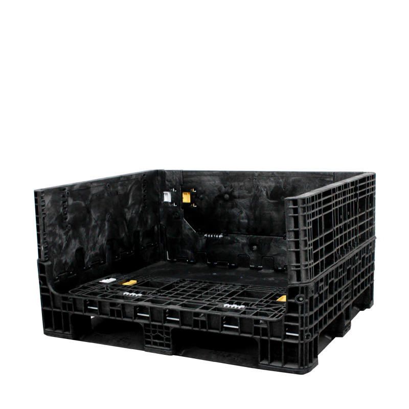 40 x 48 x 25 Collapsible bulk container with both drop doors down