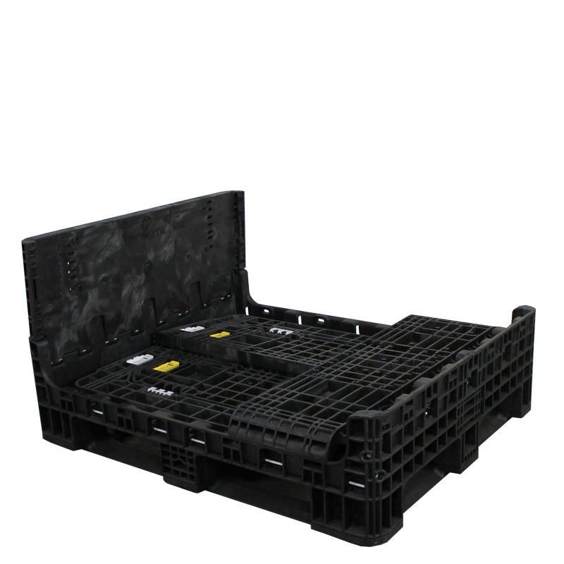 40 x 48 x 25 Collapsible bulk container with three sidewalls down