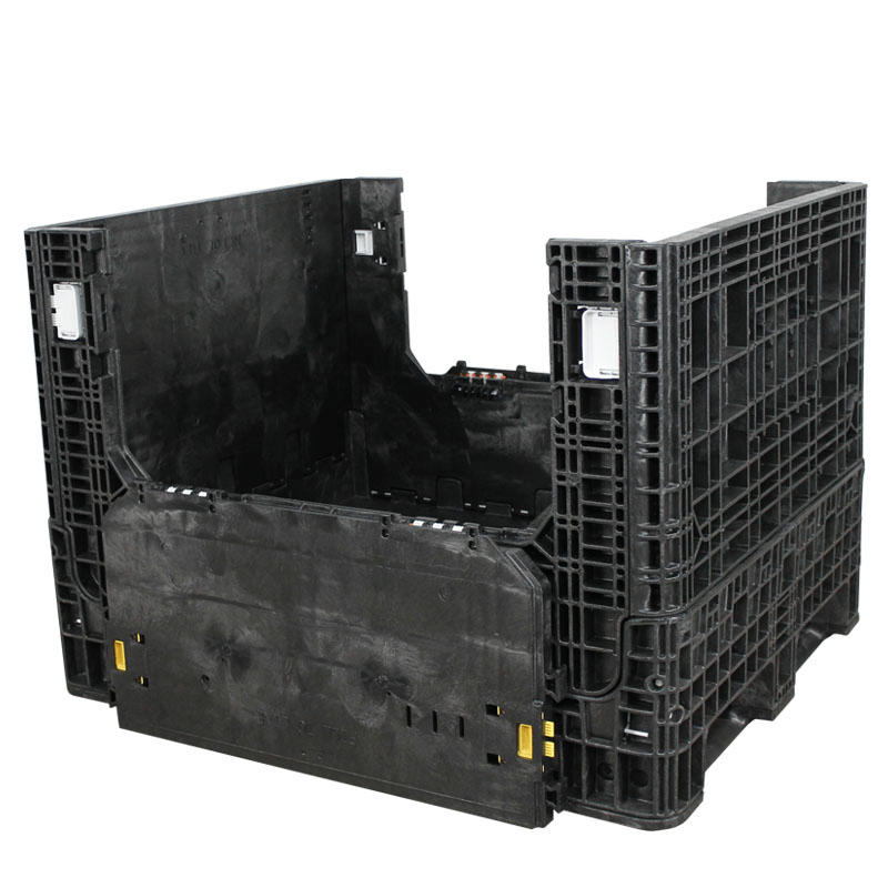 40 x 48 x 34 Collapsible bulk container with two drop doors down