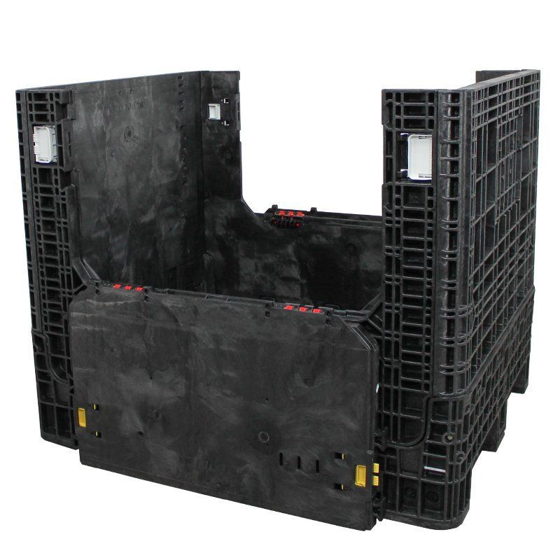 40 x 48 x 39 Collapsible Bulk Container with two drop doors down