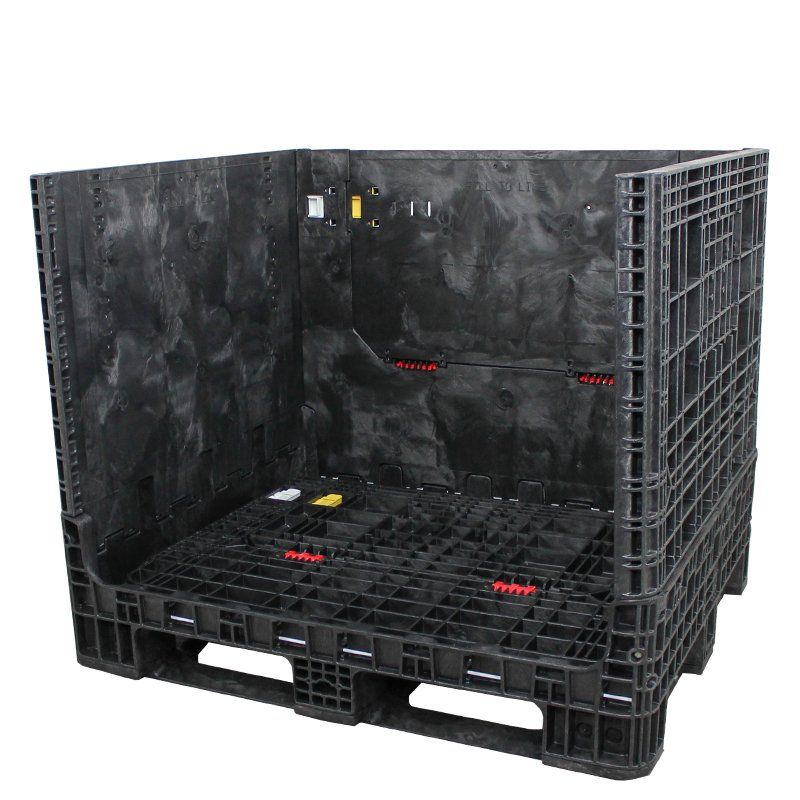 40 x 48 x 39 Collapsible Bulk Container with one sidewall down