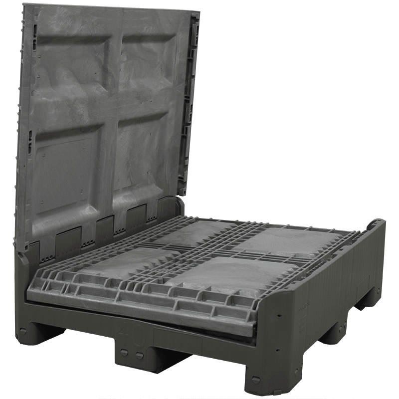 40 x 48 x 46 FDA Approved Collapsible Bulk Container three sidewalls down