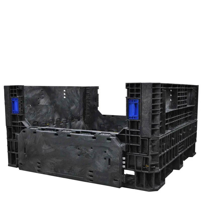 45 x 48 x 25 Collapsible Bulk Container with drop doors down