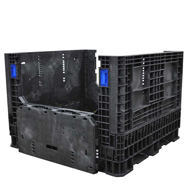 45 x 48 x 34 Collapsible Bulk Container with drop doors down