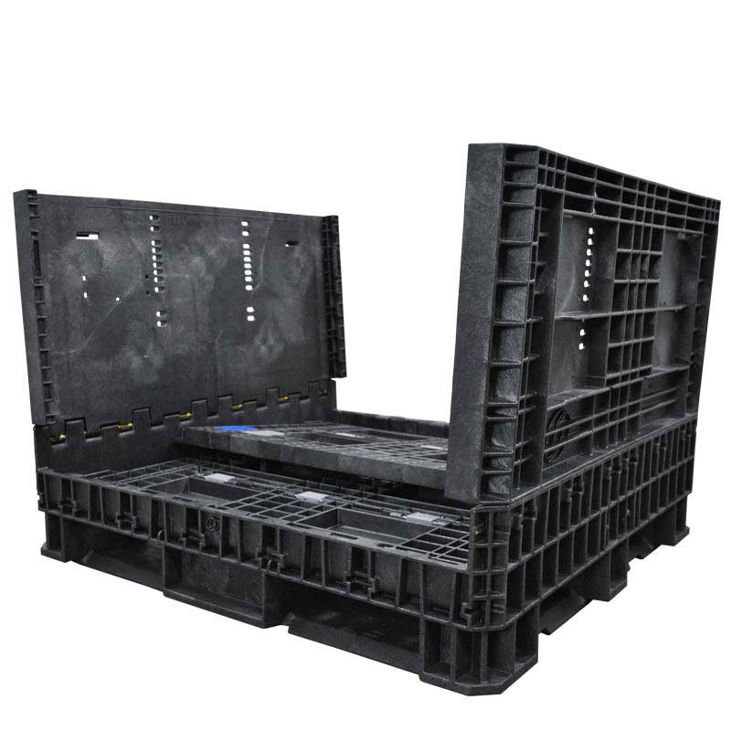 45 x 48 x 34 Collapsible Bulk Container with two sidewalls