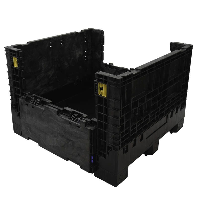 45 x 48 x 34 Extra-Duty Collapsible Bulk Container with drop doors down