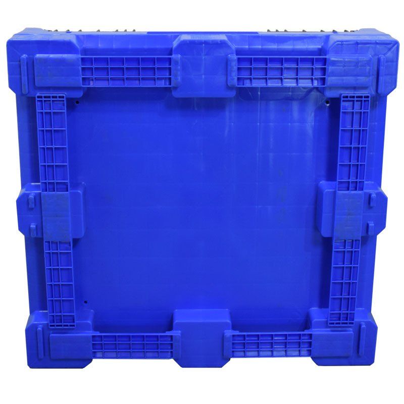 45 x 48 x 34 Collapsible Bulk Container - Blue bottom view
