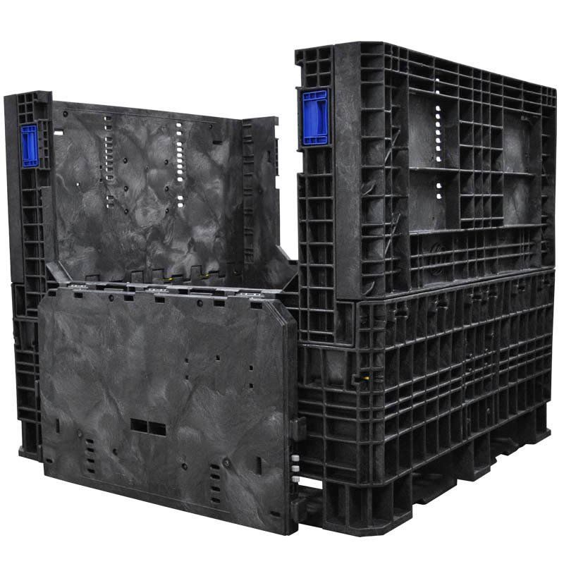 45 x 48 x 42 Collapsible Bulk Container with drop doors down