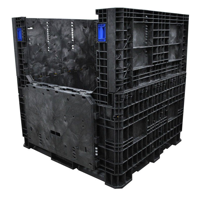 45 x 48 x 50 Collapsible Bulk Container with drop door down