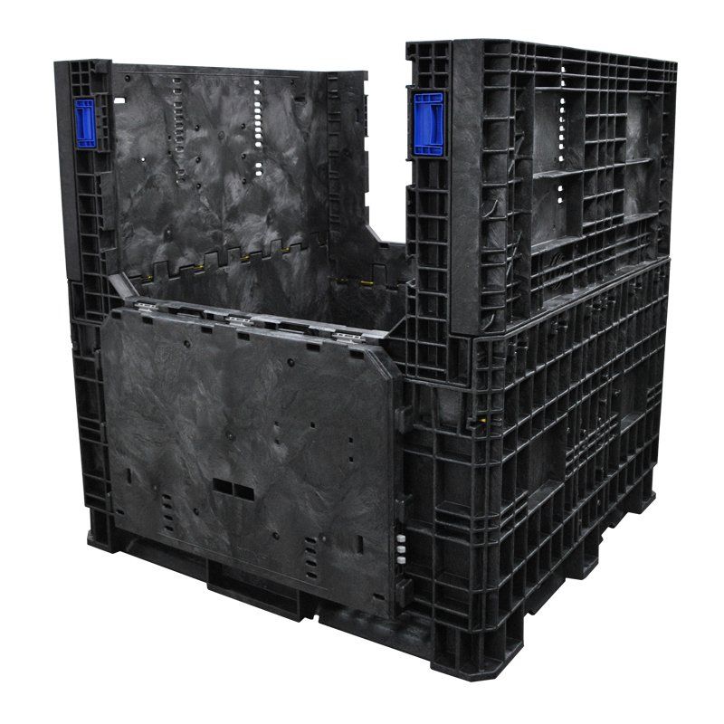 45 x 48 x 50 Collapsible Bulk Container with drop doors down