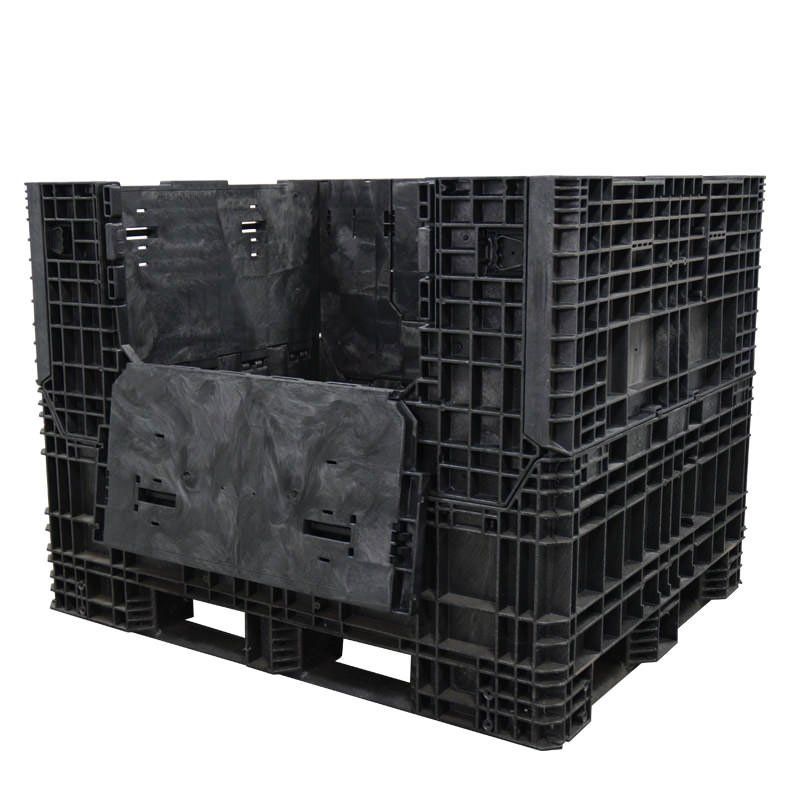 57 x 48 x 44 Collapsible Bulk Container with drop door down