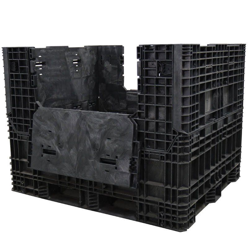 57 x 48 x 44 Collapsible Bulk Container with drop doors down