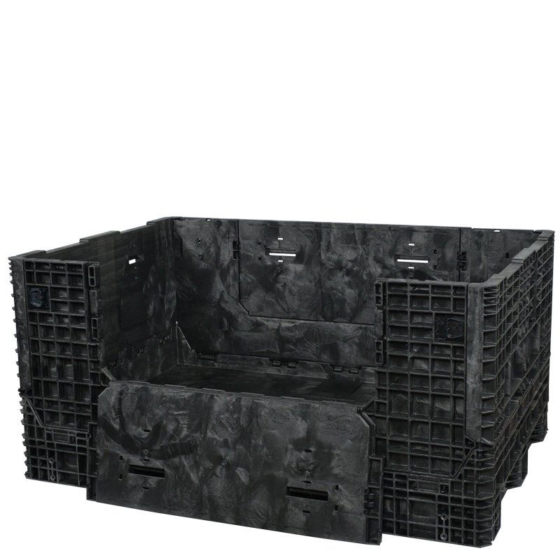 70 x 48 x 34 Collapsible Bulk Container with drop door down