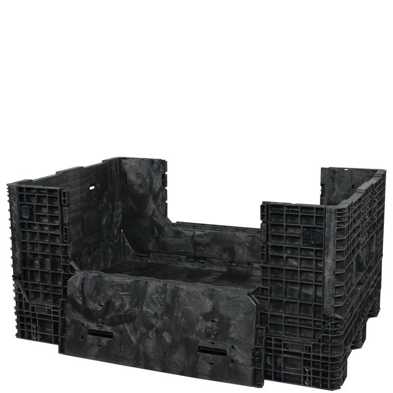 70 x 48 x 34 Collapsible Bulk Container with drop doors down