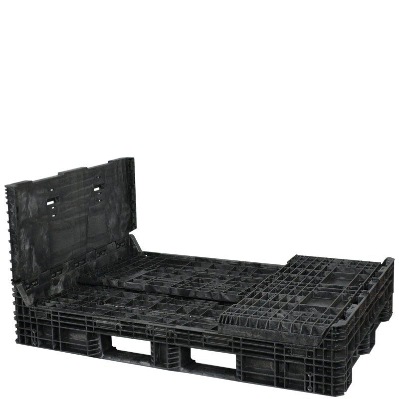 70 x 48 x 34 Collapsible Bulk Container with three sidewalls  down