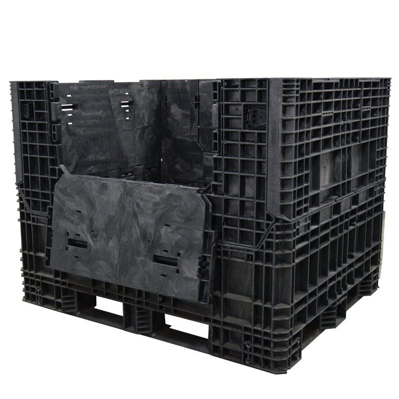 70 x 48 x 44 Collapsible Bulk Container with drop door down