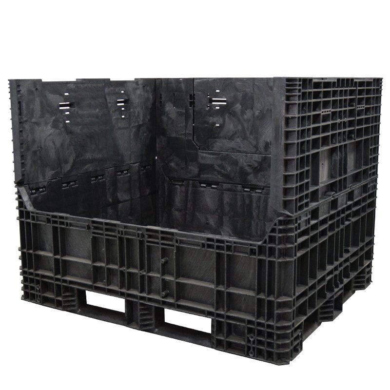 70 x 48 x 44 Collapsible Bulk Container with sidewall down