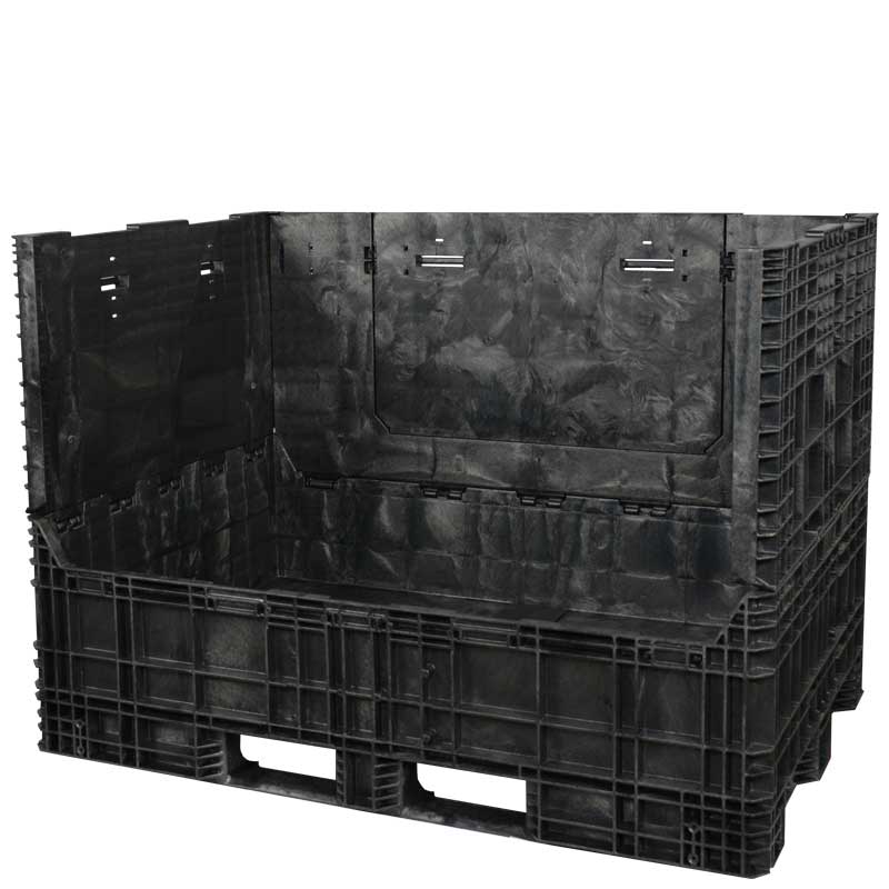 70 x 48 x 50 Collapsible Bulk Container with sidewall down