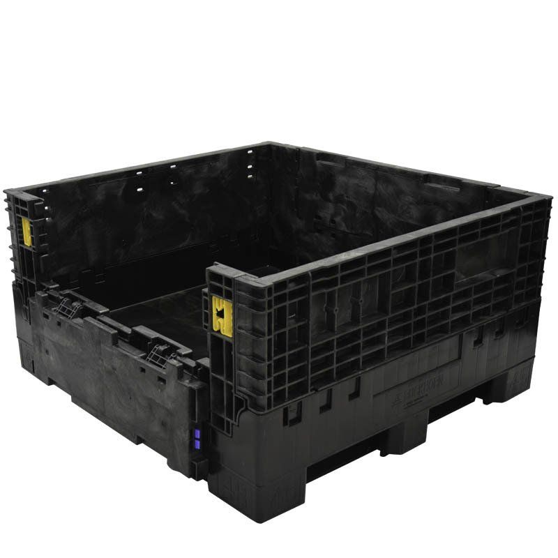 45 x 48 x 25 Extra-Duty Collapsible Bulk Container with drop door down