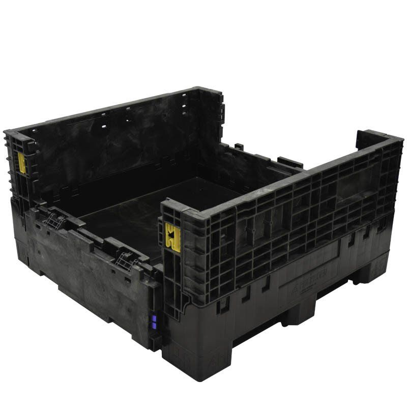 45 x 48 x 25 Extra-Duty Collapsible Bulk Container with drop doors down